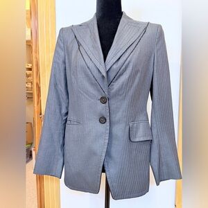 Faconnable Gray Blazer with Purple Lining
